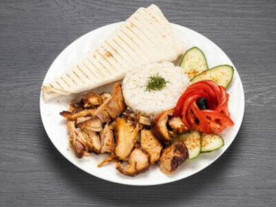 Донер на тарелке Курица