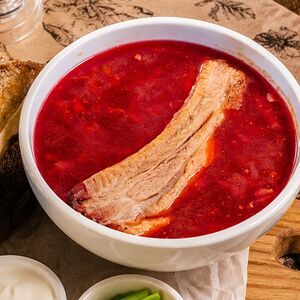 Борщ с ребром