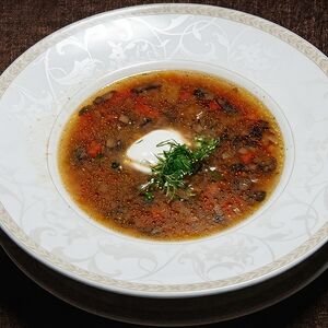 Суп грибной перловый