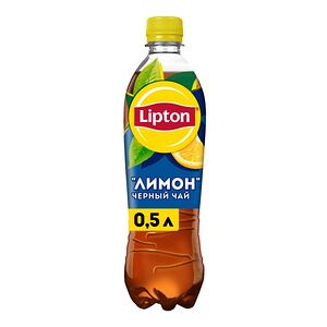 Липтон черный чай с лимоном 