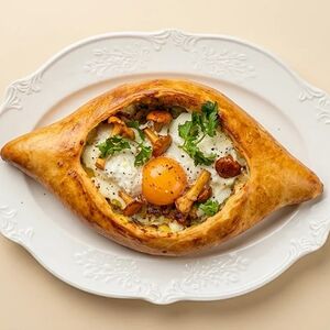 Хачапури с лисичками
