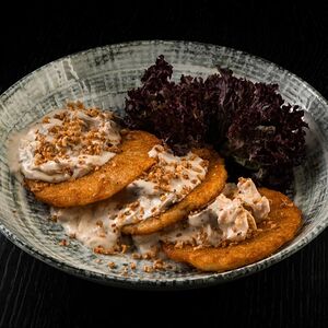 Драники с курицей и беконом
