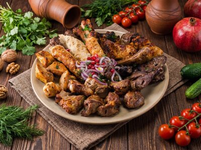 Ассорти из шашлыка на компанию