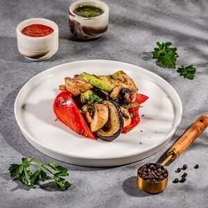 Овощи с грибами