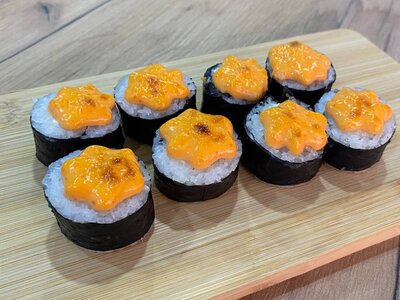 Ролл Запеченный острый с креветками