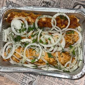 Люля-кебаб куриный с овощами
