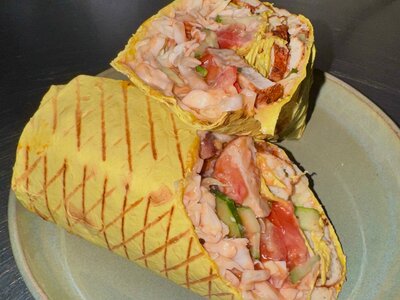  Шаурма с курицей сырная