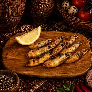 Креветки жареные