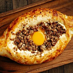 Хачапури с курицей и грибами 25 см