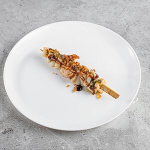Шашлычок из кальмара и креветки