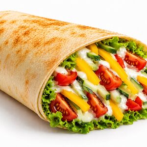 Завертон с салатом и овощами