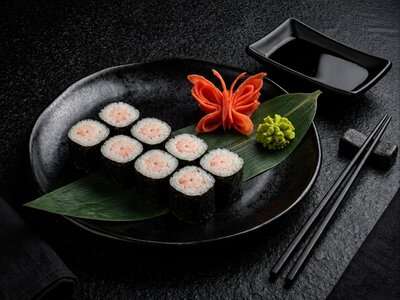 Мини-роллы с креветкой