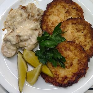 Драники с мачанкай по-домашнему