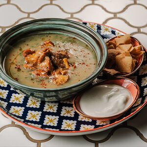 Крем-суп картофельный с лисичками