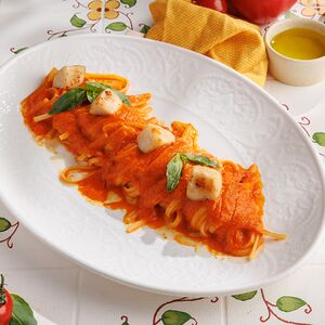 Лингвини с гребешком