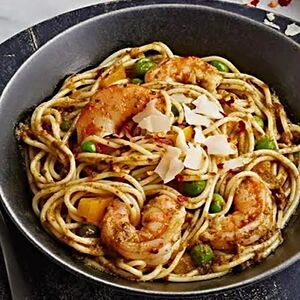 Спагетти с морепродуктами 
