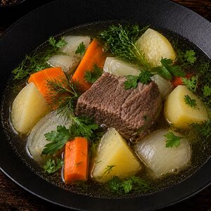 Хашлама с говядиной