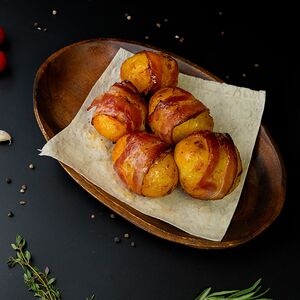 Картофель в беконе 