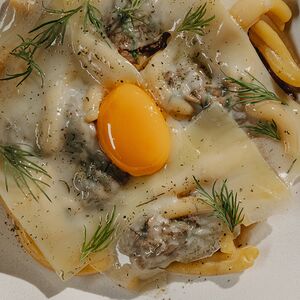 Казаречче со сморчками