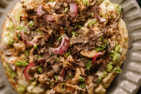 Окономияки с грибами