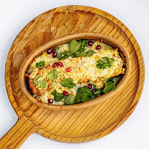 Запеченные рулетики из баклажанов