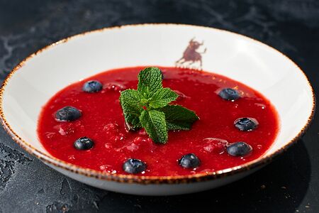 Малиновый суп с ягодами