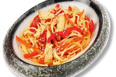 Удон в кисло-сладком соусе