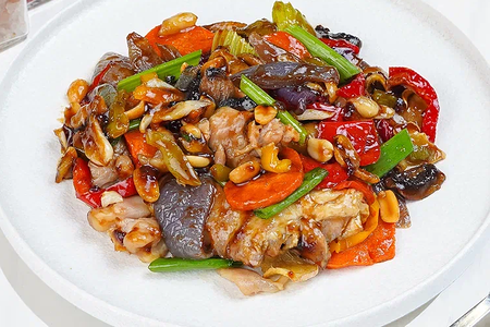 Курица терияки с рисом по-сингапурски