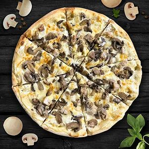 Грибная пицца со сливочным соусом / Жюльен 36 см