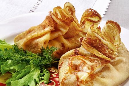 Жюльен грибной в блинах