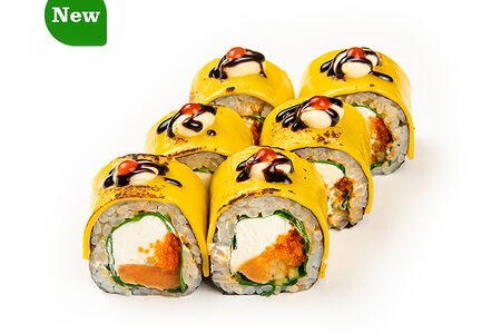 Запеченный ролл Лосось Чеддер