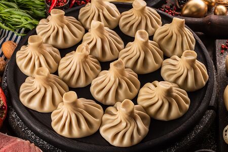 Хинкали с курицей (жареные)