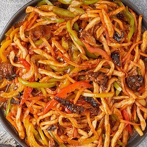 Խոզի միս թթու-կծու-քաղցր սոուսի մեջ