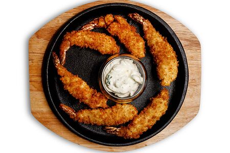 Креветка темпура с соусом