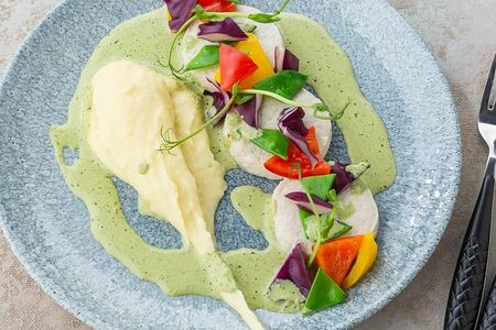 Котлетки из индейки с картофельным пюре