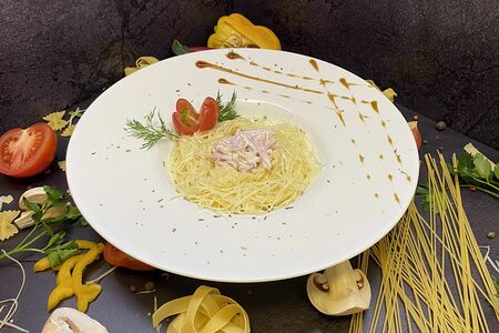 Паста №212 Спагетти с ветчиной