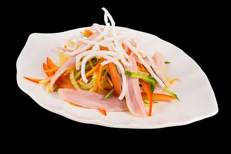 Овощной и хрустящий с курицей