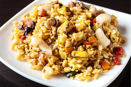 Плов с морепродуктами