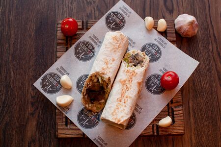 Шаурма Vegan с тушёными овощами