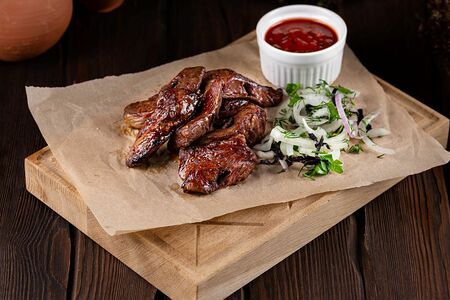 Шашлык из говяжьего сердца