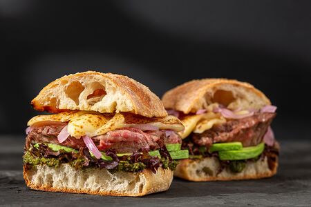 С авокадо и песто