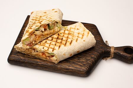 Шаурма с курицей и грибами