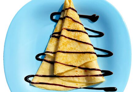 Блин с шоколадным топпингом