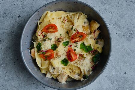 Сливочная паста с курицей