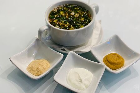 Окрошка с колбасой