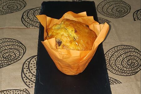 Маффин клубничный с шоколадом