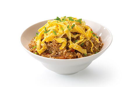 Рис теппаньяки с цыпленком