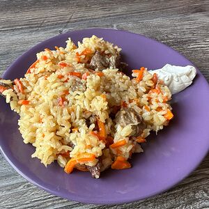 Плов со свининой и овощами