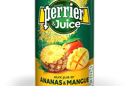 Напиток безалкогольный газированный Perrier c cоком ананас-манго 0,25 л