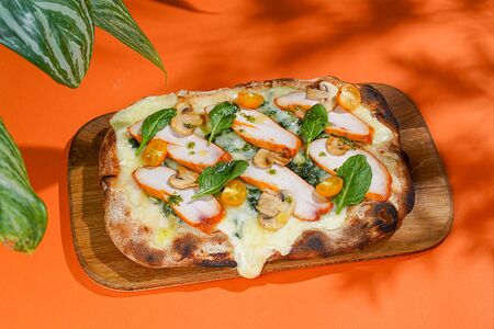 Трюфельный цыпленок со шпинатом